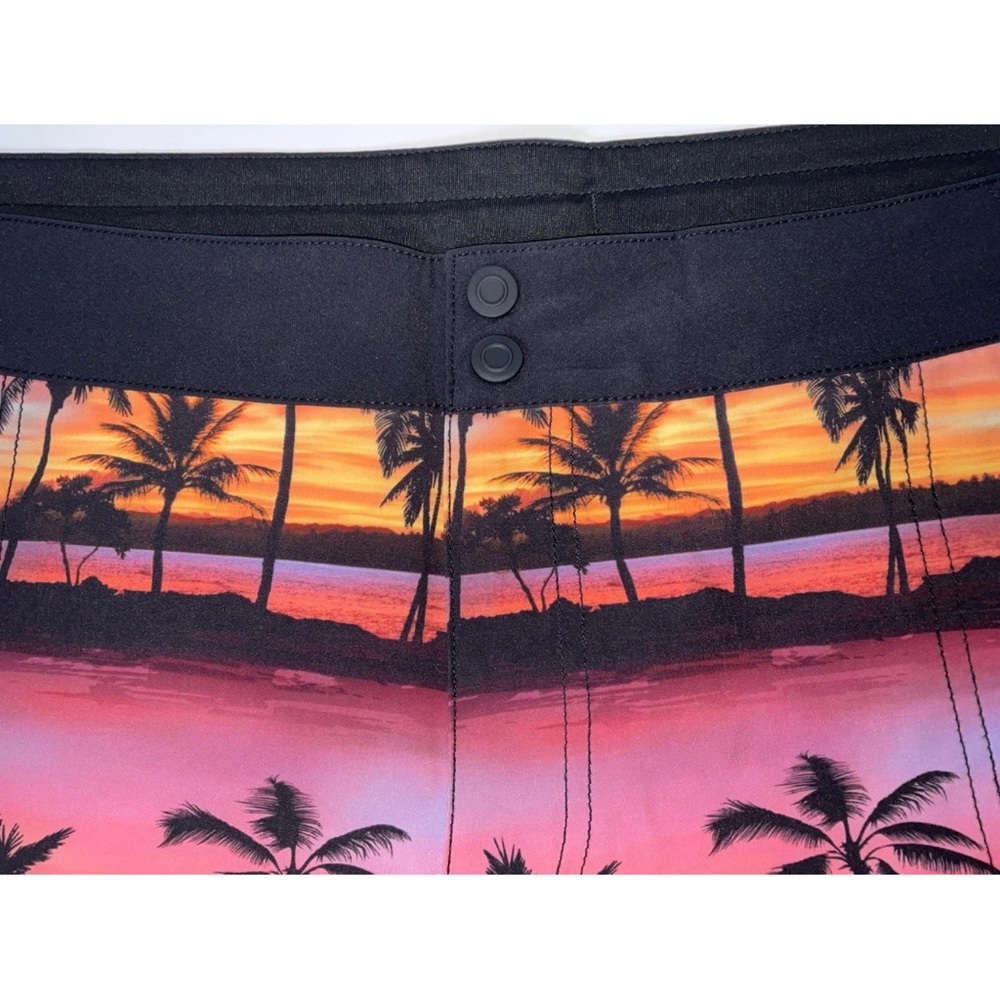 NWT Women’s Sea-Doo Classic 6” Boardshorts - Sunset Palm Trees Med - Picture 14 of 14